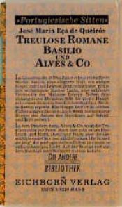 book cover of Treulose Romane. Basilio und Alves & Co. by Jose Maria Eca De Queiros
