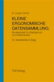 book cover of Kleine Ergonomische Datensammlung by Wolfgang Lange