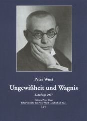 book cover of Ungewißheit und Wagnis by Peter Wust