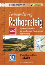 book cover of Hikeline Fernwanderweg Rothaarsteig ca.220 km Von Brilon im Sauerland über den Kamm des Rothaargebirges nach Dillenburg Wanderführer und Karte 1 :35 000 by Esterbauer