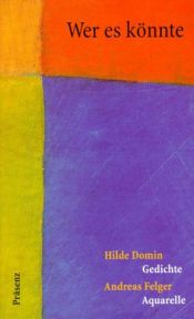 book cover of Wer es könnte by Hilde Domin