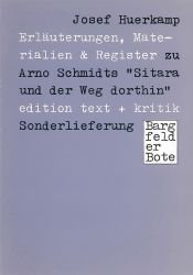 book cover of Register zu Arno Schmidts "Sitara und der Weg dorthin" by Josef Huerkamp