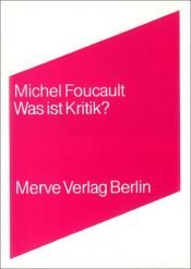 book cover of Was ist Kritik? by Michel Foucault