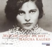book cover of "Weil du nicht da bist...", 1 Audio-CD by Mascha Kaléko