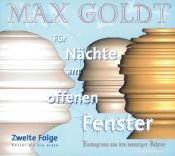 book cover of Max Goldt, Für Nächte am offenen Fenster, Zweite Folge, 2 Audio-CDs by Max Goldt