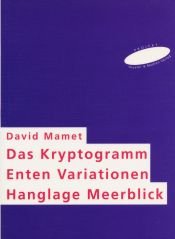 book cover of 3 Theaterstücke: Das Kryptogramm by David Mamet