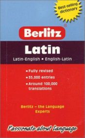 book cover of Berlitz Latin Dictionary by Berlitz