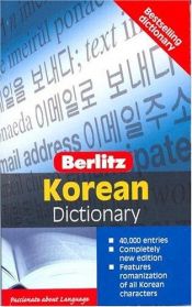 book cover of Berlitz Pocket Dictionary Korean-English by Berlitz