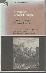 book cover of Baron Bagge Count Luna by Alexander Lernet-Holenia