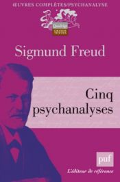 book cover of Cinq psychanalyses by זיגמונד פרויד