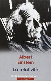 book cover of La relativité by Albert Einstein