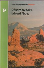 book cover of Désert solitaire by Edward Abbey