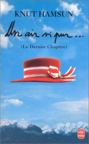 book cover of Un air si pur by Knut Hamsun