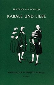 book cover of Kabale und Liebe by Friedrich Schiller