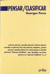 book cover of Pensar Clasificar by Georges Perec