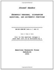 book cover of Geometric Theorems, Diophantine Equations, and Arithmetic Functions by Jozsef Sandor
