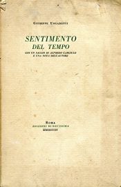 book cover of Sentimento del tempo by Giuseppe Ungaretti