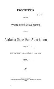 book cover of Proceedings of the Annual Meeting - Alabama State Bar Association by Alabama State Bar Association
