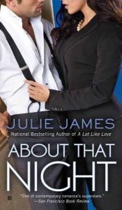 book cover of About That Night by Julie James