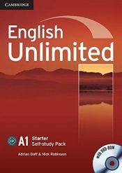 book cover of English Unlimited Starter Self-study Pack (Workbook with DVD-ROM) by Adrian Doff|Nick Robinson