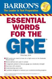 book cover of Essential Words for the GRE by Philip Geer Ed.M.