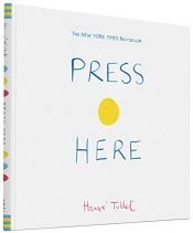 book cover of Press Here by Herve Tullet