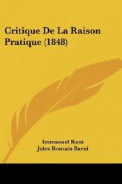 book cover of Critique de la raison pratique by Emmanuel Kant