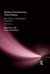 book cover of Modern psychometrics : the science of psychological assessment by John Rust|Susan Golombok