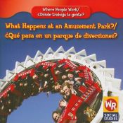 book cover of What Happens at an Amusement Park? by Amy Hutchings