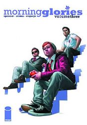 book cover of Morning Glories Vol. 3: P.E. TP by Nick Spencer