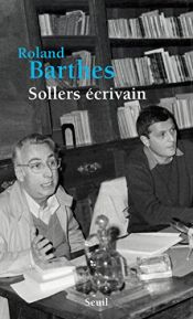 book cover of Sollers écrivain by Roland Barthes
