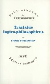 book cover of Tractatus logico-philosophicus by Ludwig Wittgenstein