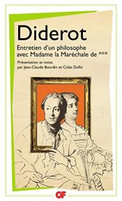 book cover of Entretien d'un philosophe avec Madame la Maréchale de *** by Denī Didro