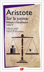 book cover of Sur la justice : Ethique à Nicomaque Livre V by Aristotel