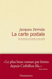 book cover of La carte postale: de Socrate à Freud et au-delà by Jacques Derrida