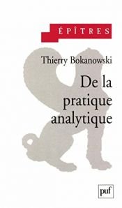 book cover of De la pratique analytique by Bokanowski Thierry