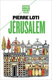 book cover of Jérusalem by Pierre Loti