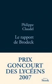 book cover of Le Rapport de Brodeck by Philippe Claudel