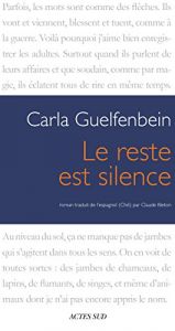 book cover of De rest is stilte by Carla Guelfenbein