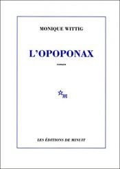 book cover of L'opoponax by Monique Wittig