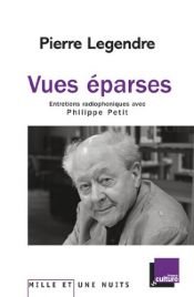 book cover of Vues éparses : Entretiens radiophoniques avec Philippe Petit by Philippe Petit|Pierre Legendre