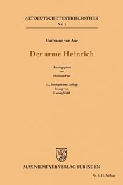 book cover of Der arme Heinrich (Altdeutsche Textbibliothek, Band 3) by Hartmann