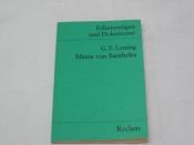 book cover of Gotthold Ephraim Lessing, Minna von Barnhelm by Lessing Gotthold E und Jürgen Hein