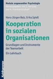 book cover of Kooperation in sozialen Organisationen by Erika Spiess|Hans-Jürgen Balz