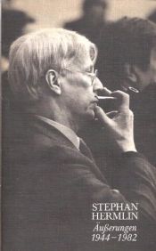 book cover of Äusserungen 1944 - 1982 by Stephan. Hermlin