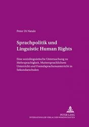 book cover of Sprachpolitik und Linguistic Human Rights by Peter Di Natale
