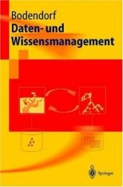 book cover of Daten- und Wissensmanagement by Freimut Bodendorf