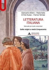 book cover of Letteratura italiana. Manuale per studi universitari: 1 by Emilio Russo|Franco Tomasi|Giancarlo Alfano|Paola Italia